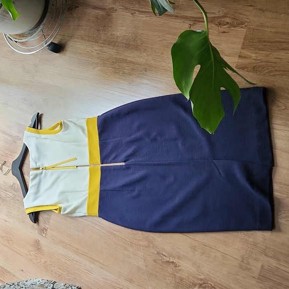 Boden Celia Ottoman sheath colorblock dress size 4P - Picture 8 of 13
